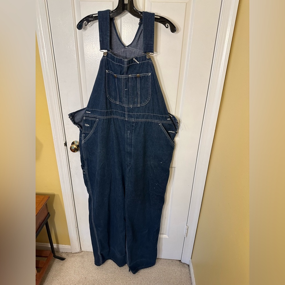 Vintage Blue Denim Overalls